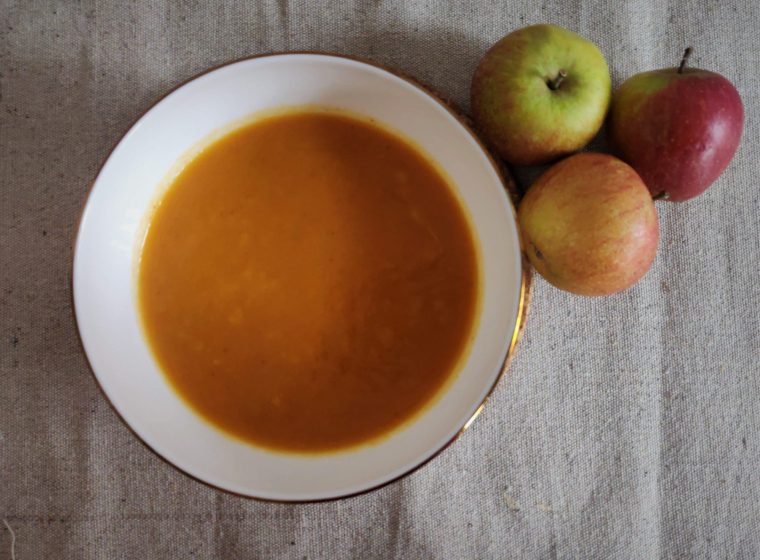 Warming Carrot and Goat Cheese Soup
